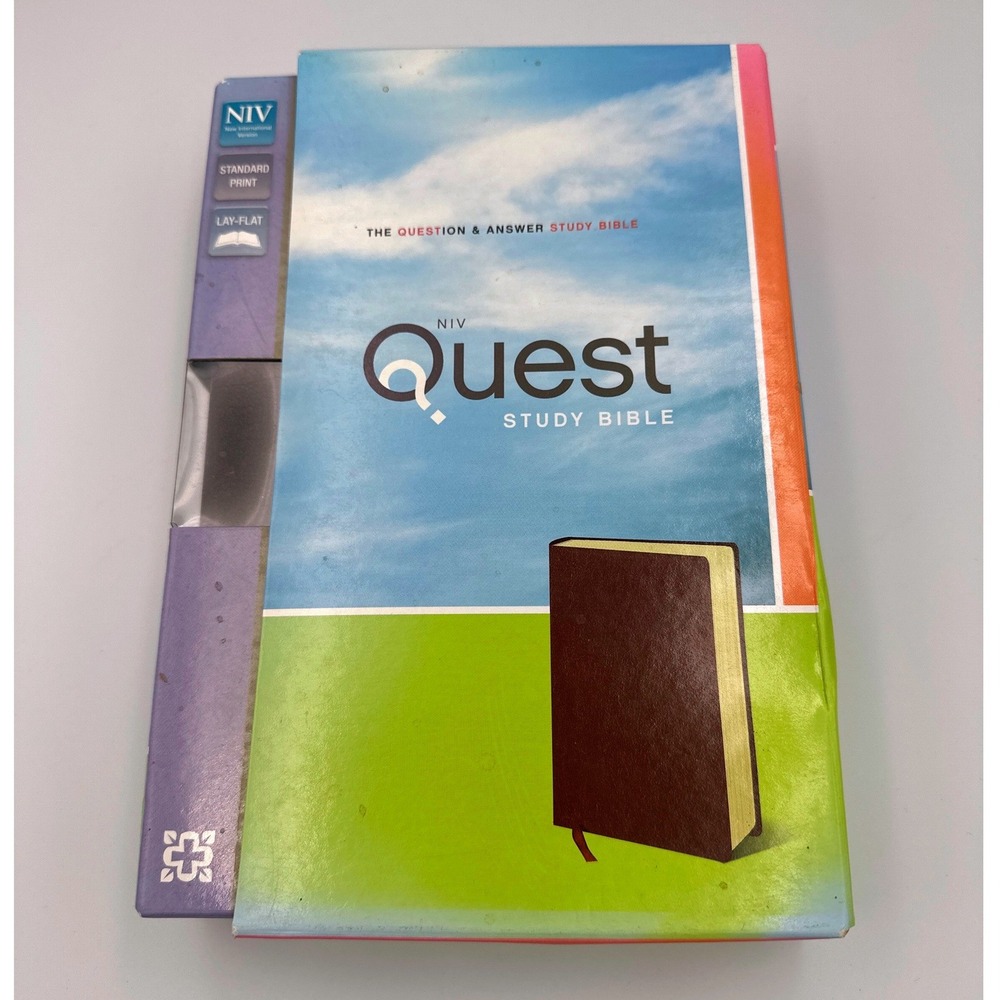 NIV Quest Study Bible Personal Size Leathersoft Burgundy: The Q&A Study Bible